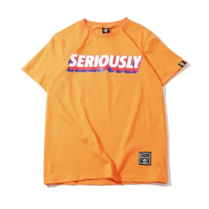 "SERIOUSLY" T-shirt Orange Oversize-streetwear - URB1™