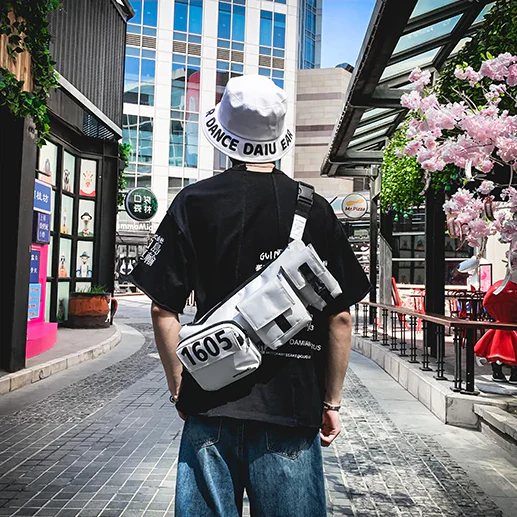 "1605" Sacoche Streetwear Blanc - URB1™ – Image 3