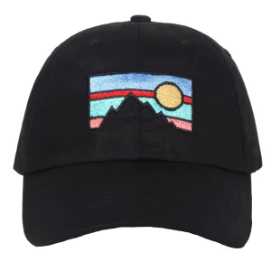 'SUNSET" Casquette baseball Streetwear Noir - URB1™