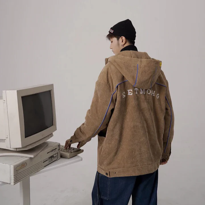 "SETMOHG" Manteau Blouson Noir Velour Mouton - URB1™ – Image 6