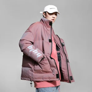 "BJHG" Parka Doudoune Rose Streetwear - URB1™